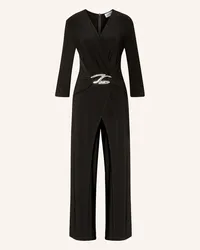 Joseph Ribkoff Jumpsuit in Wickeloptik mit 3/4-Arm Schwarz