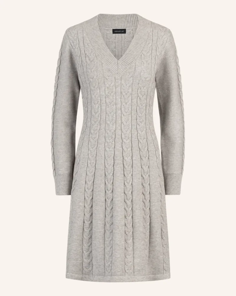 Apart Strickkleid Grau