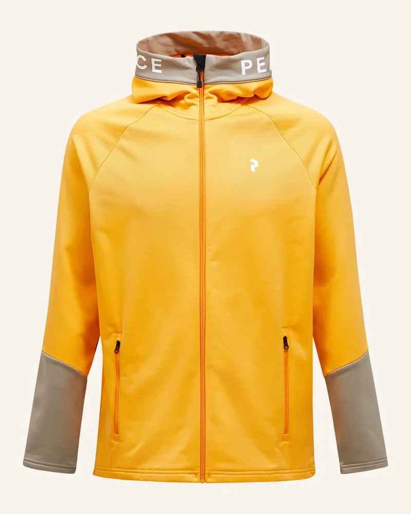 Peak Performance Midlayer-Jacke RIDER ZIP HOOD Orange