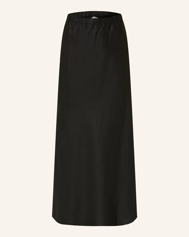 Mrs & HUGS Leinenrock schwarz Schwarz