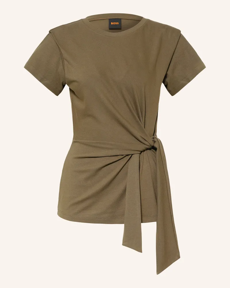 HUGO BOSS T-Shirt Erlan gruen Oliv