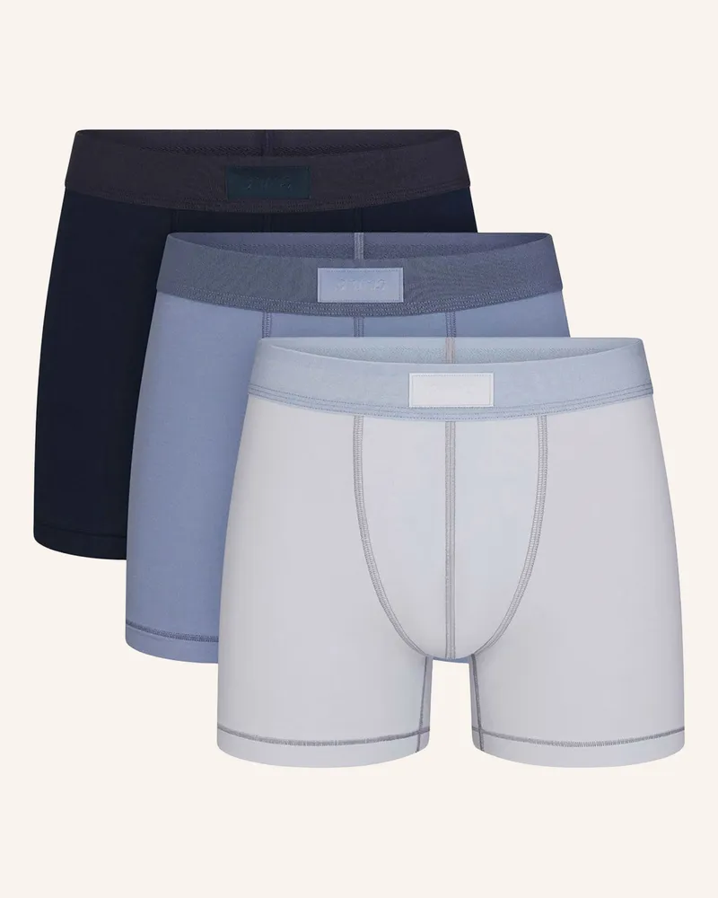 SKIMS 3er-Pack Boxershorts Skims Cotton grau Nimbus