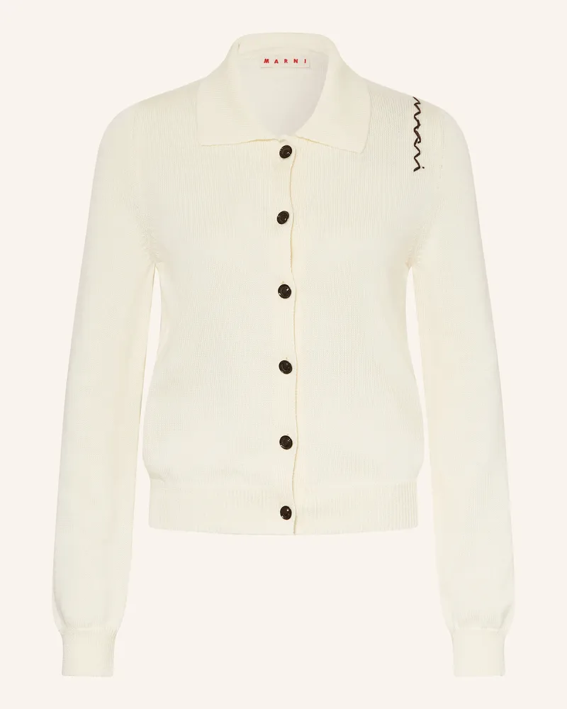 Marni Strickjacke weiss Weiss
