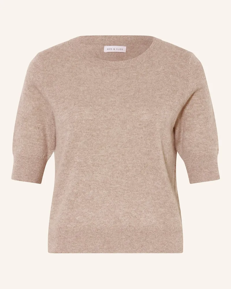 Mrs & HUGS Strickshirt aus Cashmere Taupe