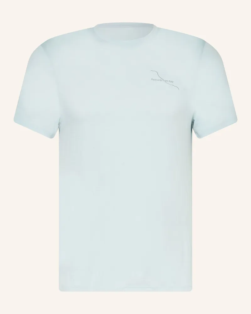Odlo T-Shirt Postcards Aus Merinowolle blau Hellblau