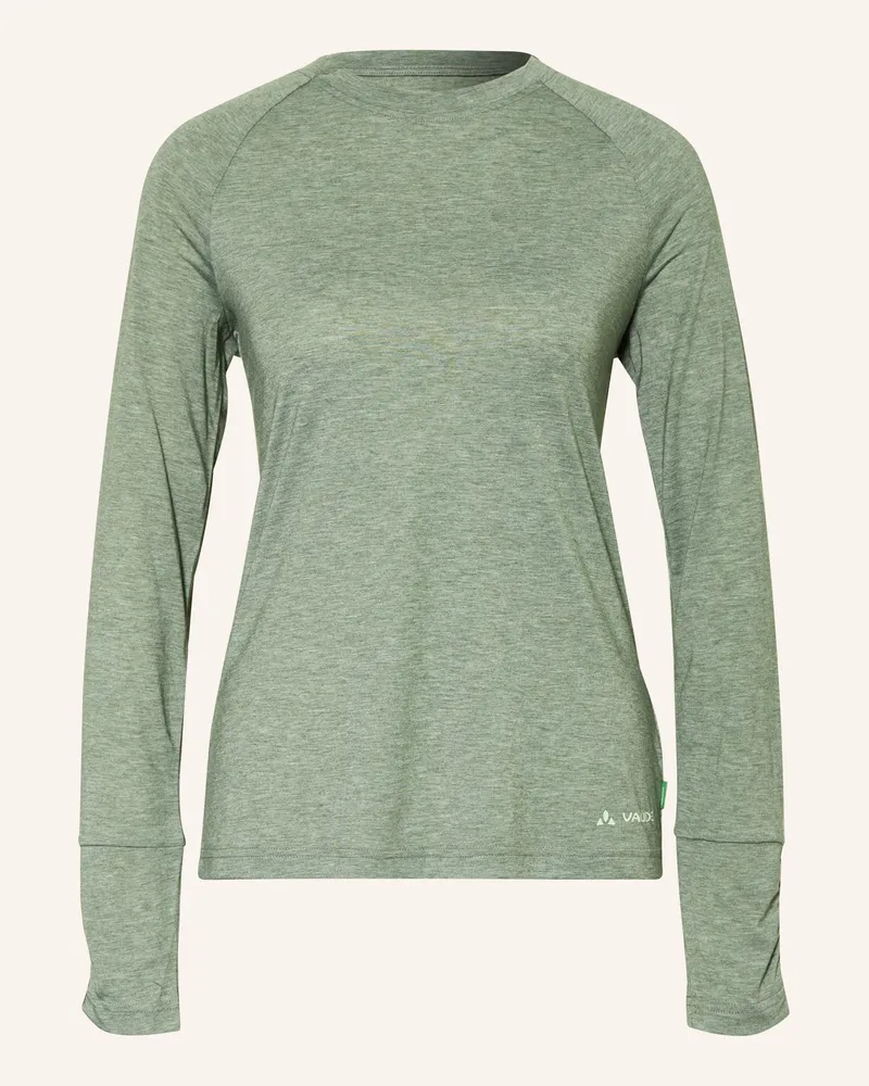 Vaude Langarmshirt SKOMER III Hellgrün