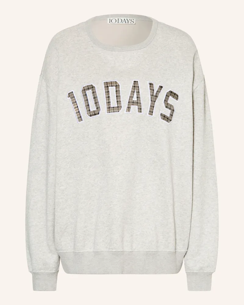10Days Sweatshirt grau Hellgrau