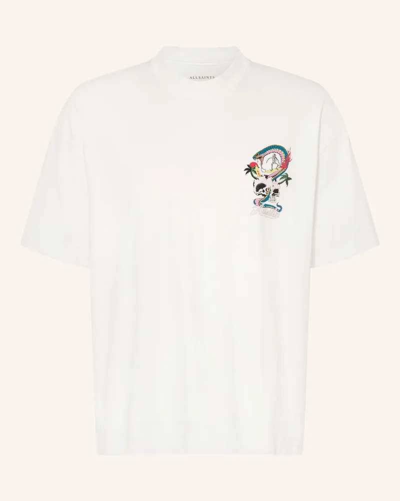 AllSaints T-Shirt SNAKEPIT Weiss