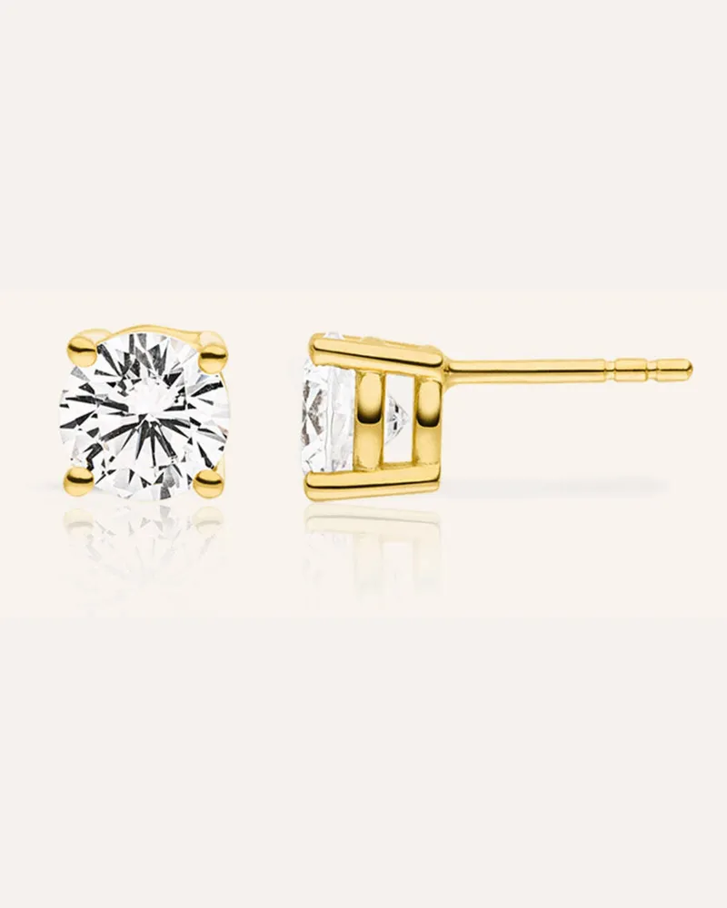 VEYNOU Ohrstecker ELLA aus 14 Karat Gelbgold und 0,46ct. Diamanten Gold