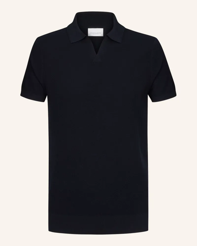 Profuomo Poloshirt blau Blau