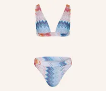 Bralette-Bikini mit Glitzergan