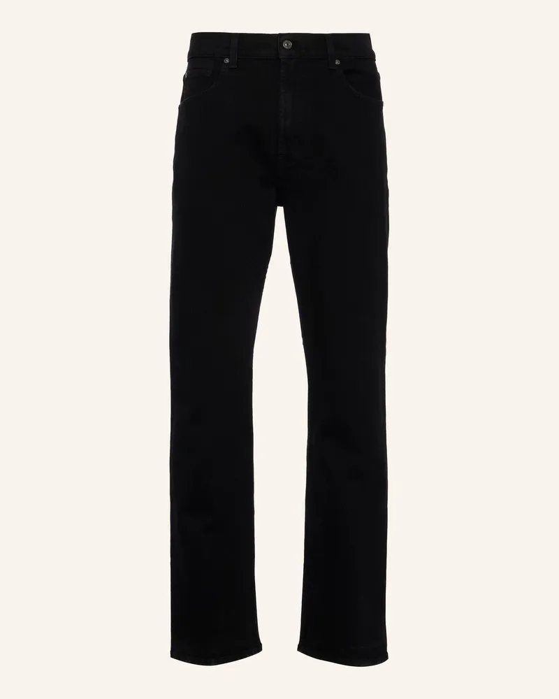 7 for all mankind Pants Easy Straight Straight Fit schwarz Schwarz