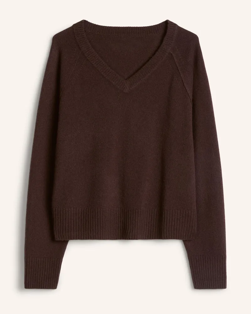 Marc O'Polo V-Neck-Pullover braun Braun