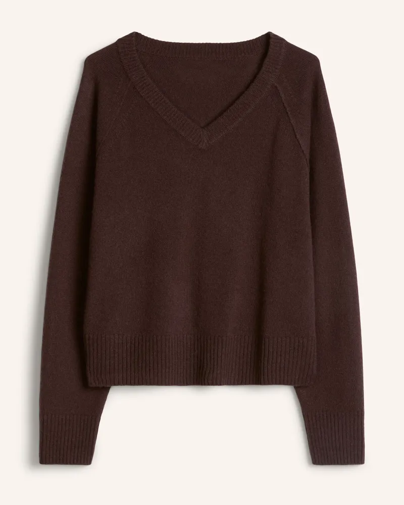 Marc O'Polo V-Neck-Pullover braun Braun