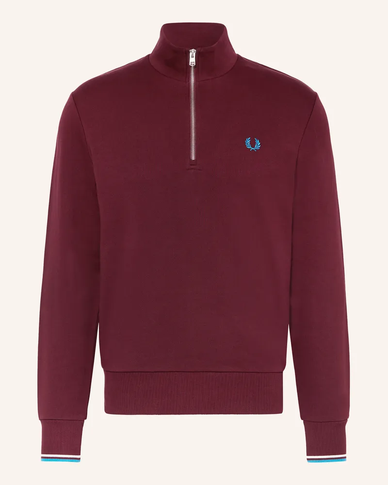 Fred Perry Sweat-Troyer Dunkelrot