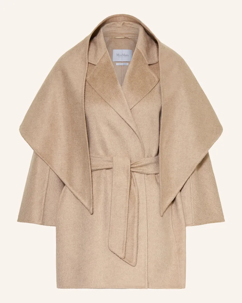 Max Mara Set Detto: Cashmere-Mantel Und Schal beige Beige