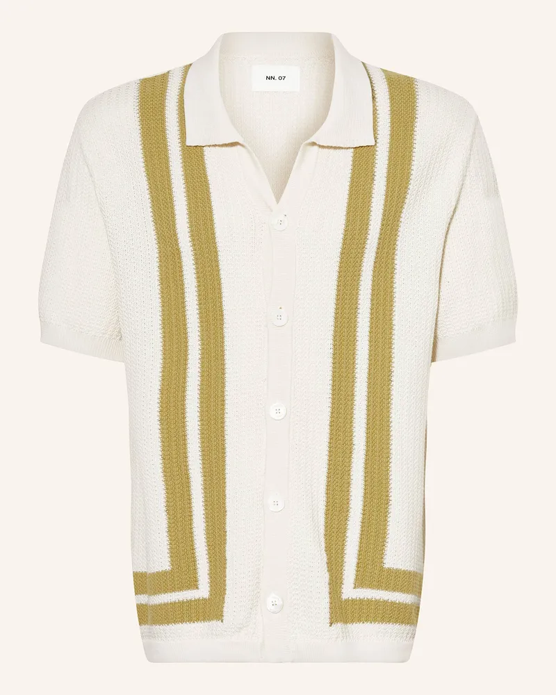 NN 07 Strickhemd ARES Comfort Fit Ecru
