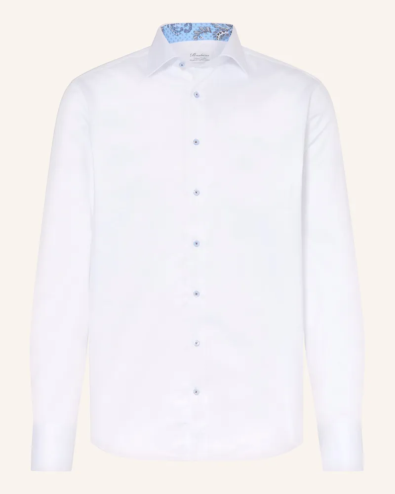 Stenströms Hemd Fitted Body Fit Weiss