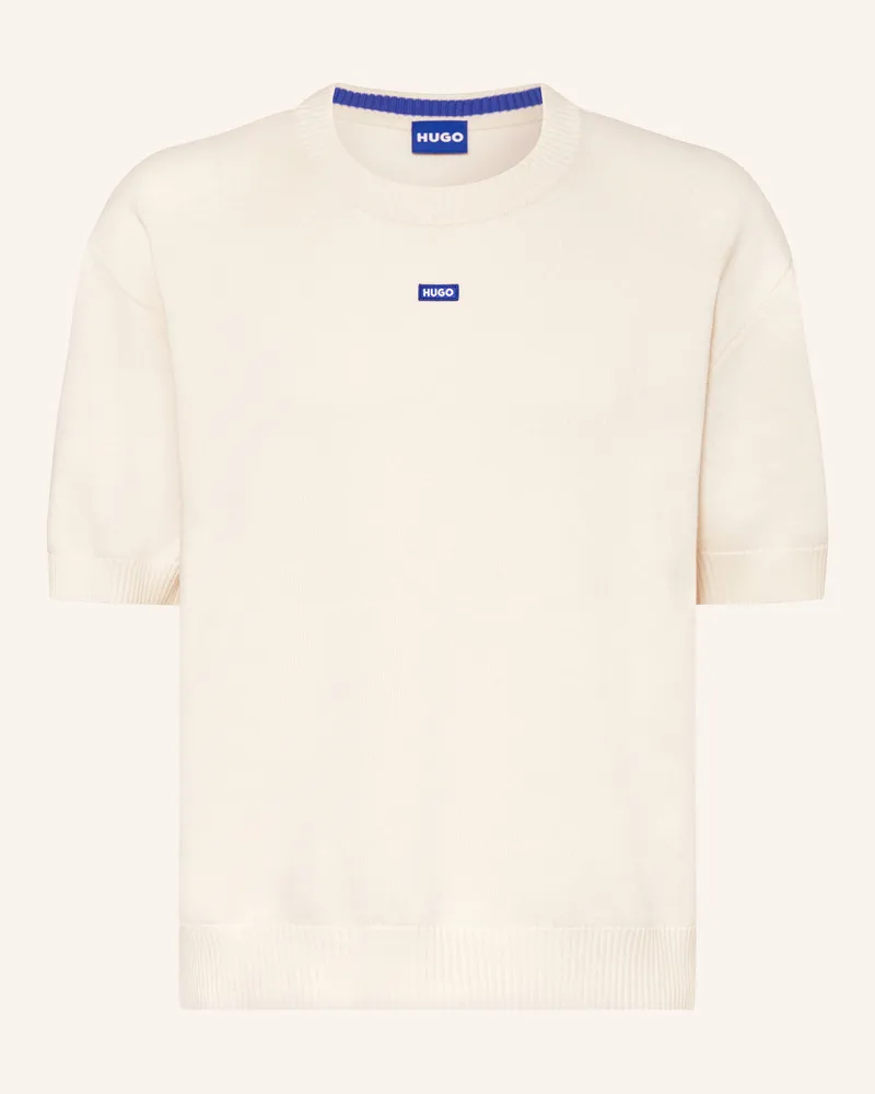 HUGO BOSS Strickshirt SAN CARSON Ecru