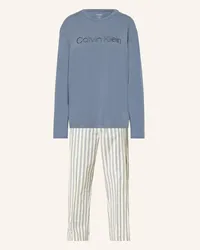 Calvin Klein Schlafanzug PURE COTTON Blau