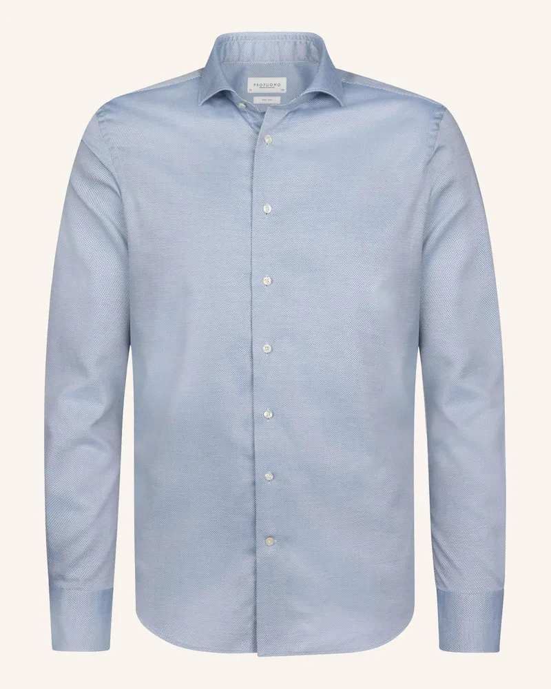 Profuomo Hemd Slim Fit Blau