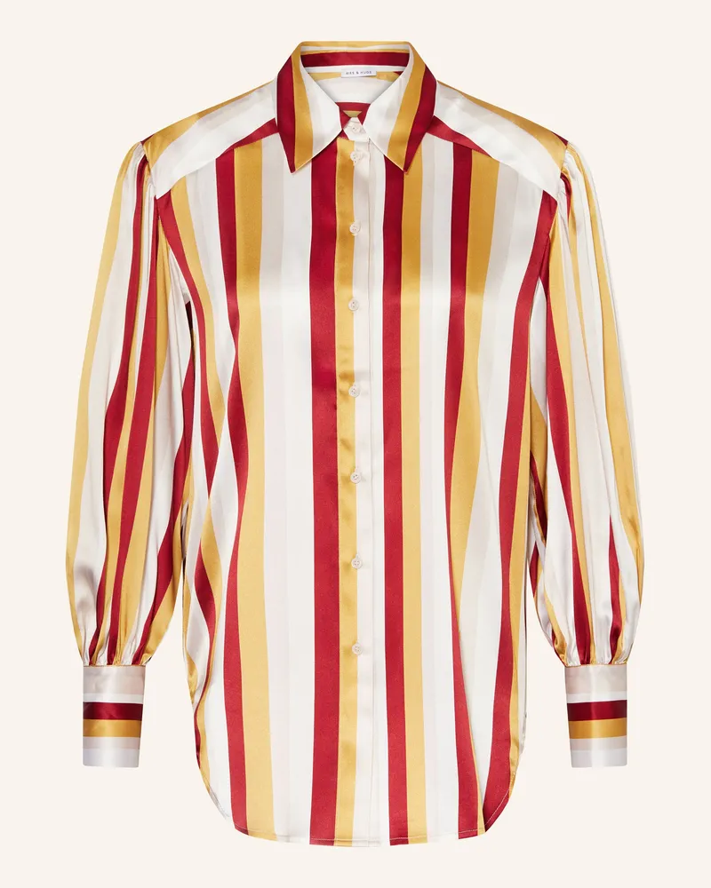 Mrs & HUGS Hemdbluse Aus Seide beige Beige