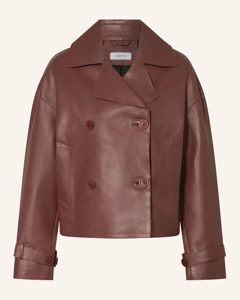 Darling Harbour Lederjacke rot Bordeaux