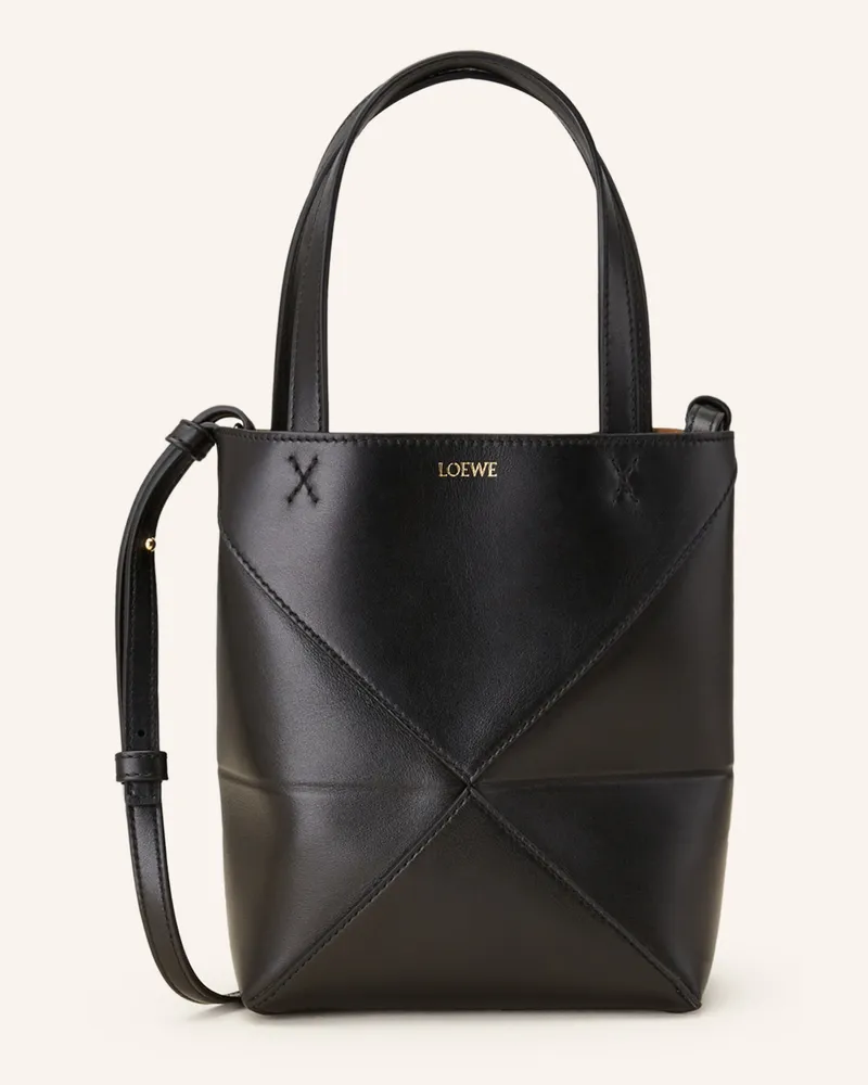 Loewe Handtasche Puzzle Tote Mini schwarz Schwarz