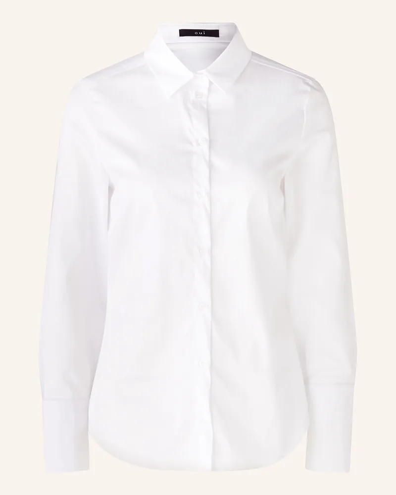 Oui  Hemdbluse weiss Weiss