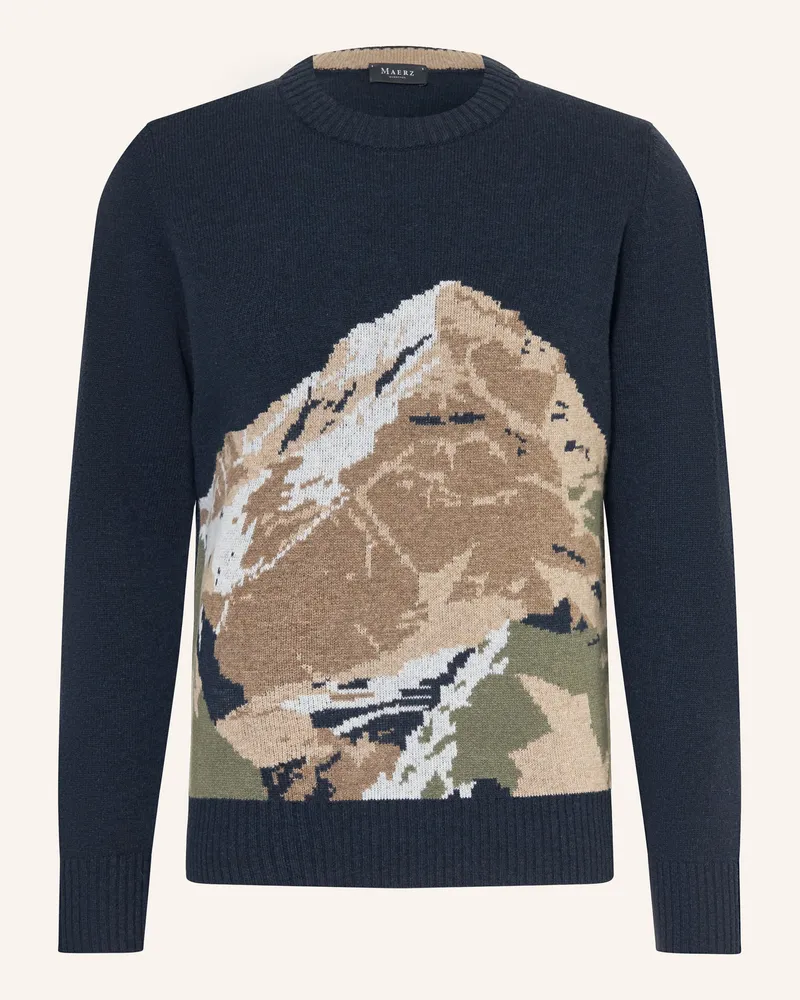 Maerz Pullover blau Dunkelblau