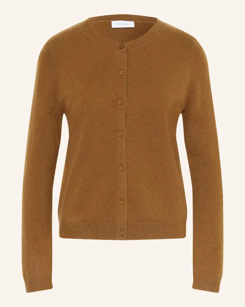 Darling Harbour Strickjacke Aus Cashmere braun Toffee