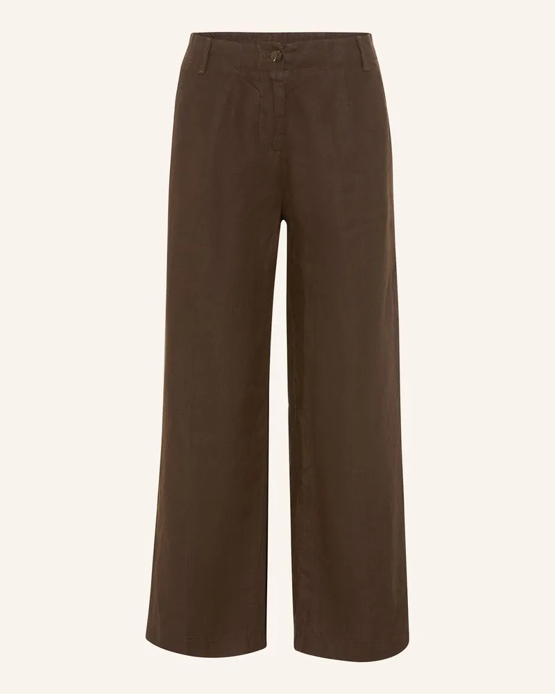 Brax 7/8-Leinenhose MAINE Braun
