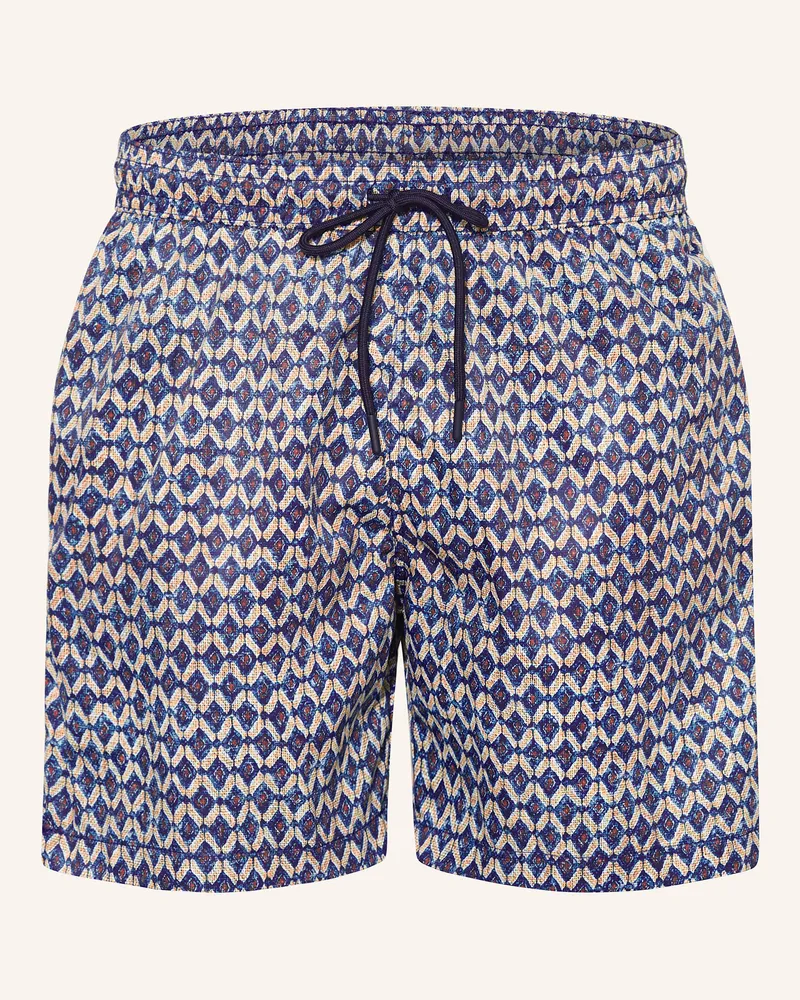 120% Lino Badeshorts Blau