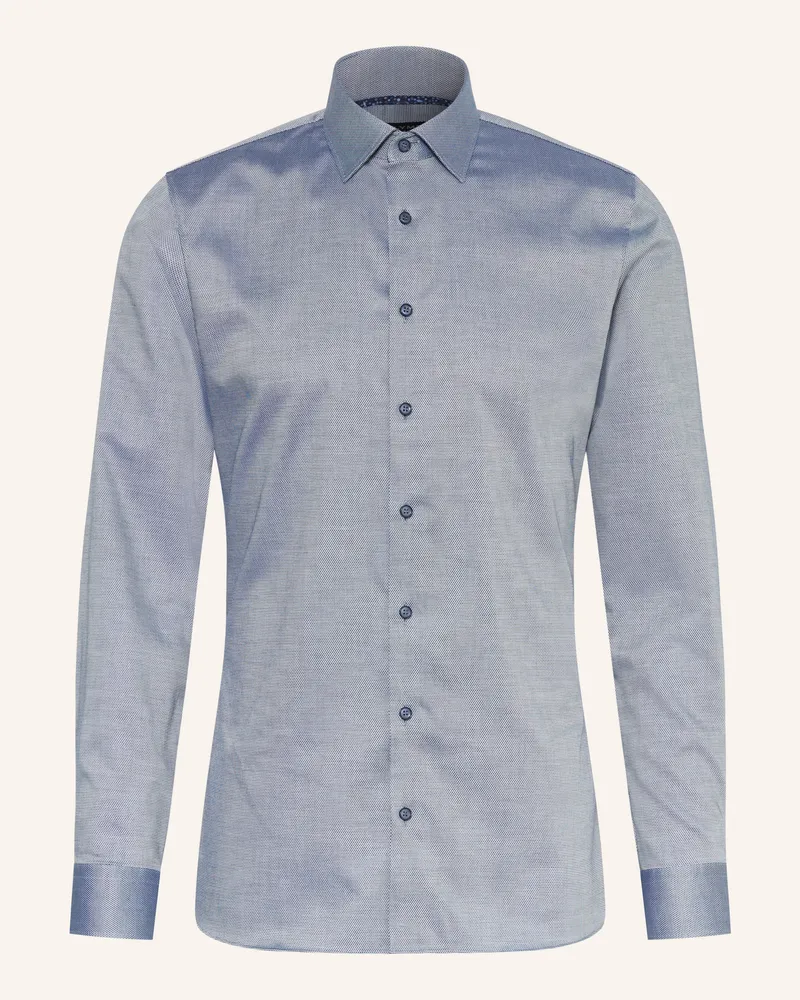 Olymp Hemd No. Six Super Slim blau Blaugrau