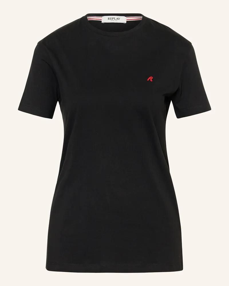 Replay T-Shirt Schwarz