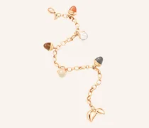 Armband BRACELET MIKADO FLAMENCO CHARM 'CASHMERE' aus 18 Karat Roségold und Mondsteinen