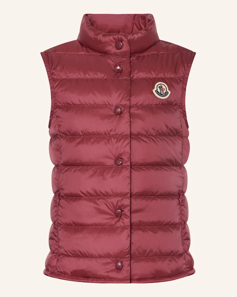 Moncler Steppweste Liane rot Dunkelrot