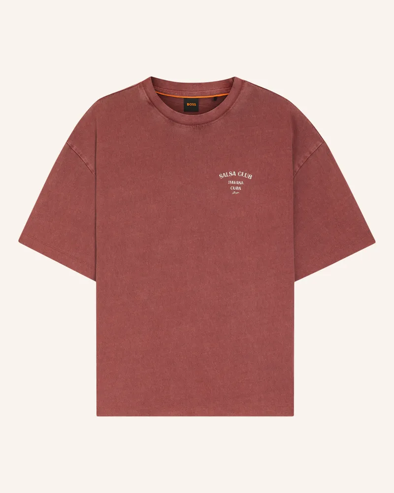 HUGO BOSS T-Shirt C_EBOYS_2 Relaxed Fit Dunkelrot