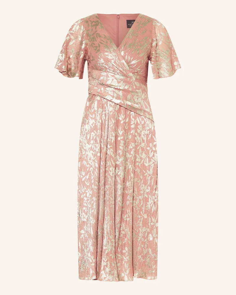 Adrianna Papell Cocktailkleid mit Glitzergarn Lachs