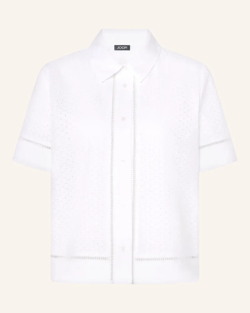 JOOP! Hemdbluse Aus Lochspitze weiss Weiss