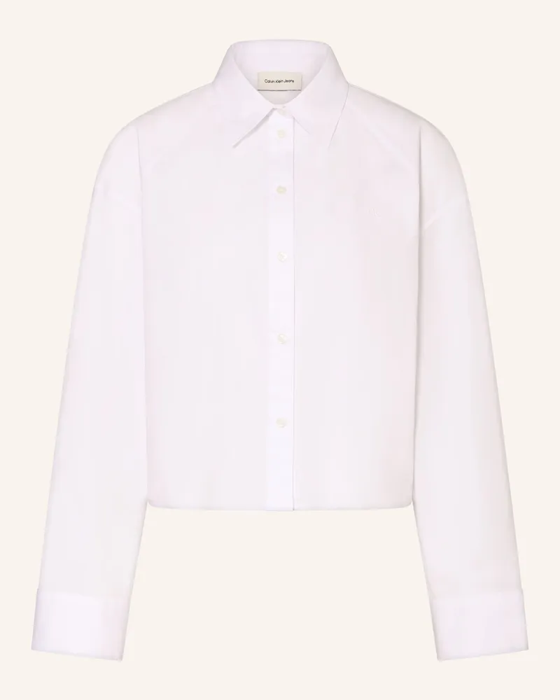 Calvin Klein Hemdbluse weiss Weiss