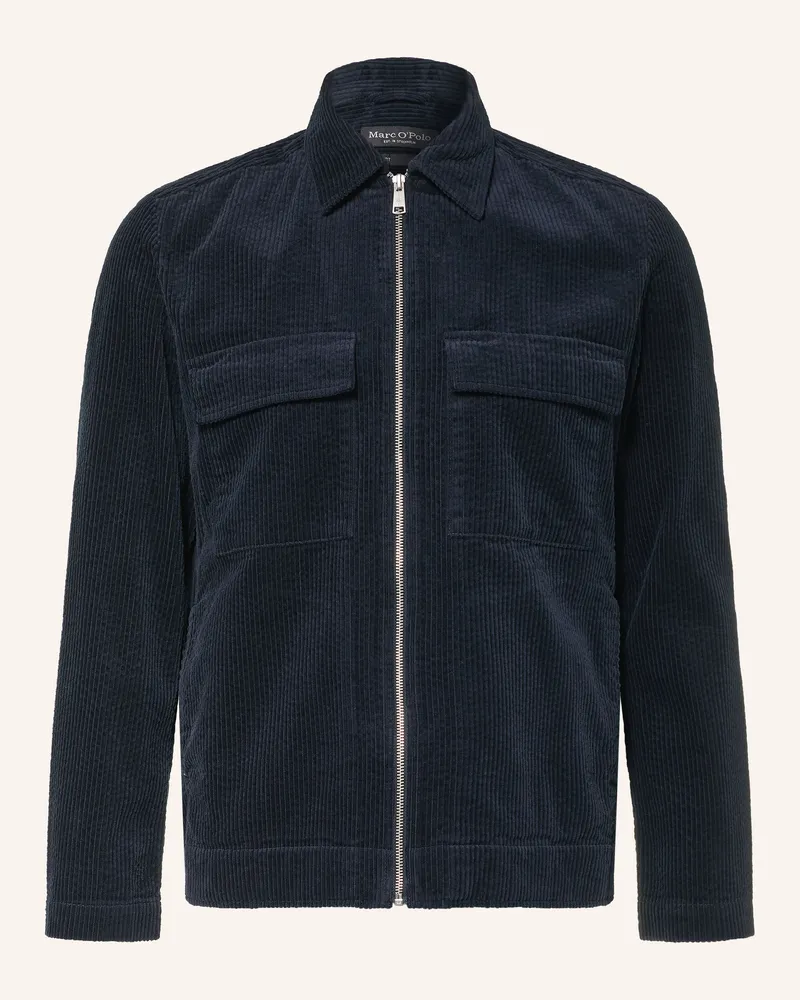 Marc O'Polo Cord-Overjacket blau Dunkelblau