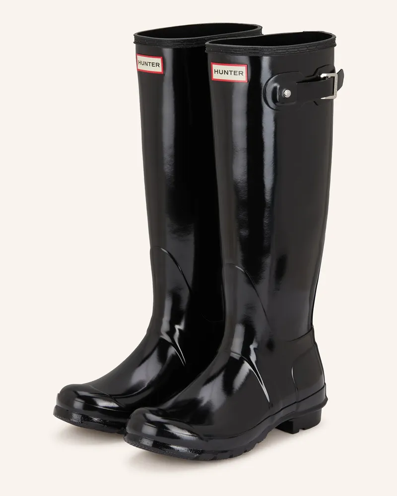 Hunter Gummistiefel Original Tall schwarz Schwarz