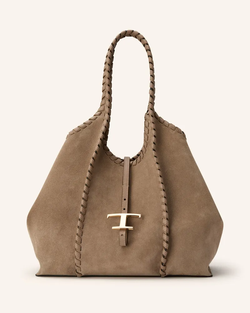 TOD'S Shopper mit Pouch Taupe