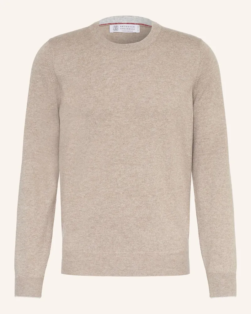 Brunello Cucinelli Cashmere-Pullover Beige