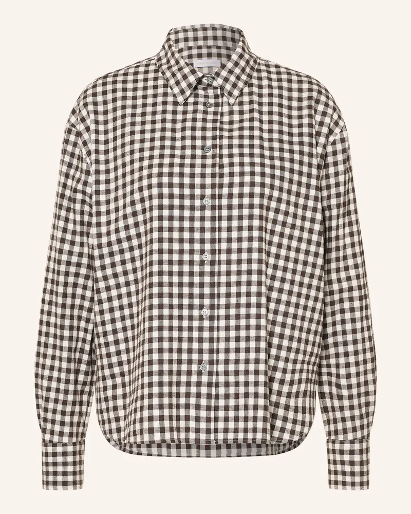 Robert Friedman Hemdbluse Aus Flanell braun Dunkelbraun
