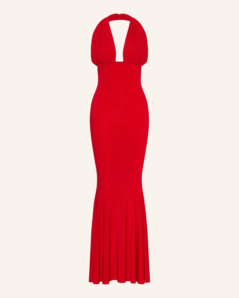 Norma Kamali Abendkleid Rot
