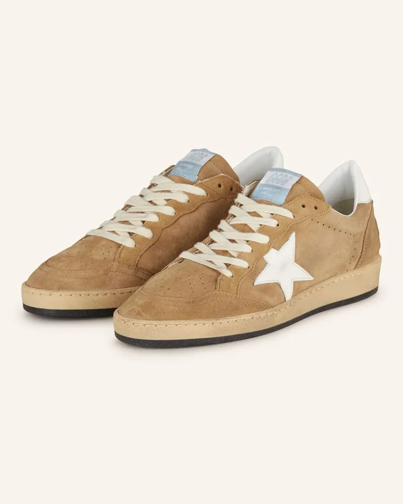 Golden Goose Sneaker BALL STAR - COGNAC/ ECRU Braun