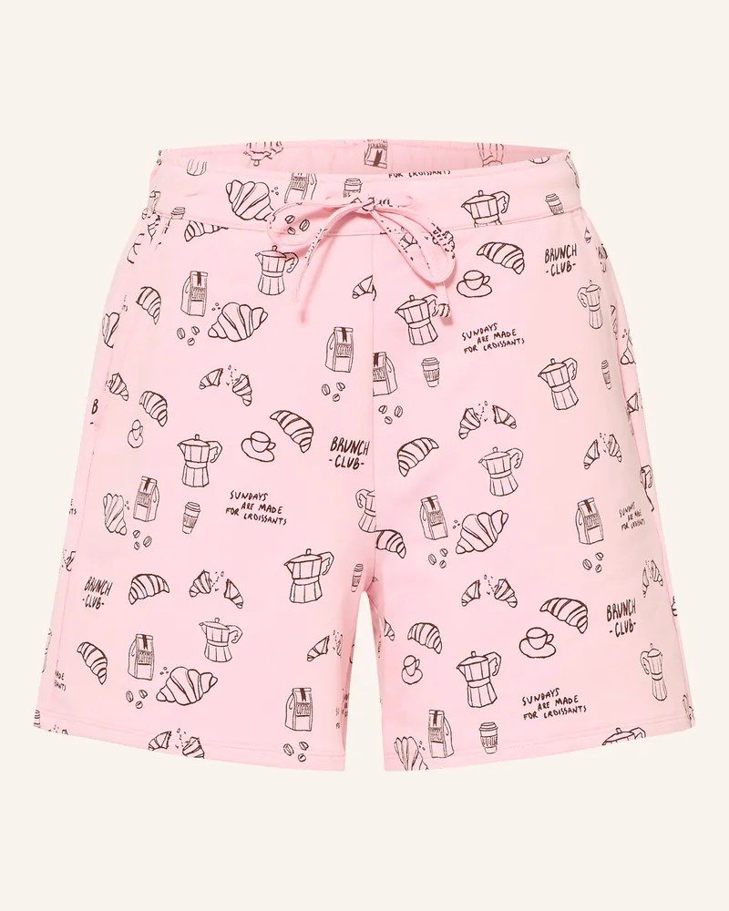 Darling Harbour Lounge-Sweatshorts rosa Rose
