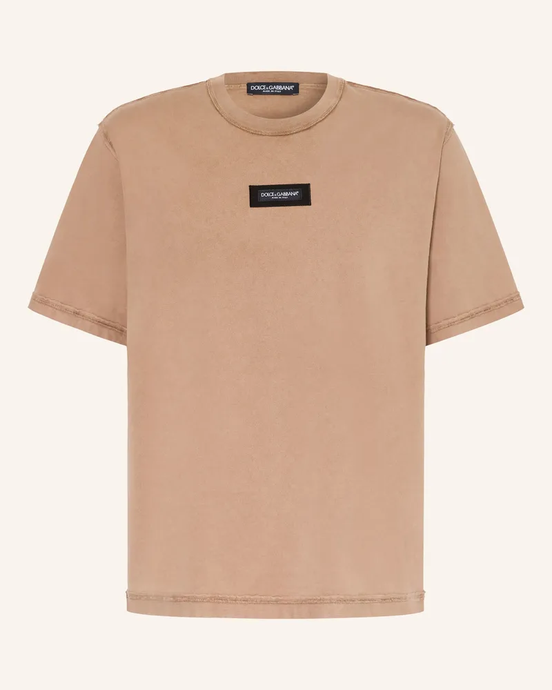 Dolce & Gabbana T-Shirt braun Beige